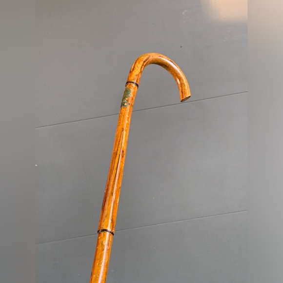 1931 Vintage Wooden Detroit American Legion Decal Badge Functional Souvenir Cane - Picture 14 of 16